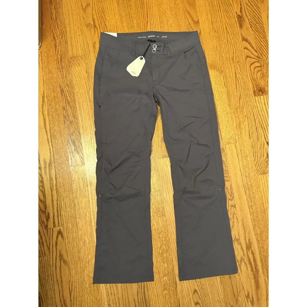 NWT! prAna Women's Low Rise Standard Straight Hale Pant Size 10 Short - Picture 1 of 5